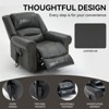 ChicFurnit Living Room Chair Arm Chair Accent Chair Power Lift Recliner with Massage Heat Dual Motor Faux Leather/Genuine Leather for Living Room - 2 of 4