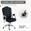 Kumasinova Velvet Home Office Chair,Button Tufted Desk Chair with Swivel Wheels,Adjustable Height,Tilt Function for Work Study Vanity - 4 of 4