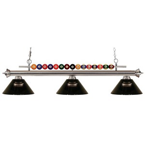 Z-Lite Shark 3 - Light Island Pendant Light in  Brushed Nickel - 1 of 1