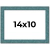 PosterPalooza | Photo Size Simple Blue Picture Frame - UV Acrylic, Foam Board Backing, Hanging Hardware - 2 of 4