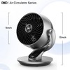 Dreo Smart Fans 9 Inch Table Fan, Quiet Oscillating Air Circulator with Remote, 4 Speeds, Voice Control, and Timer for Home, Bedroom, Office, Silver - 2 of 4