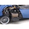 Pagani Huayra Roadster Blue Tricolore Carbon Fiber with Black Top with Luggage Set 1/18 Model Car by Autoart - image 4 of 4