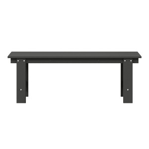 WestinTrends Ashore Outdoor HDPE 48" Modern Backless Patio Bench - 1 of 4