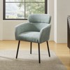 Curt Boucle Elevated Backrest Dining Chair with Metal Legs-Sage | Artful Living Design - 2 of 4