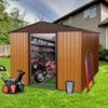 NicBex  Outdoor Metal Storage Shed with Lockable Doors for Backyard Garden,Patio - 2 of 4