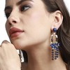 SOHI Women's Sapphire Blue Party Drop Earrings - 4 of 4
