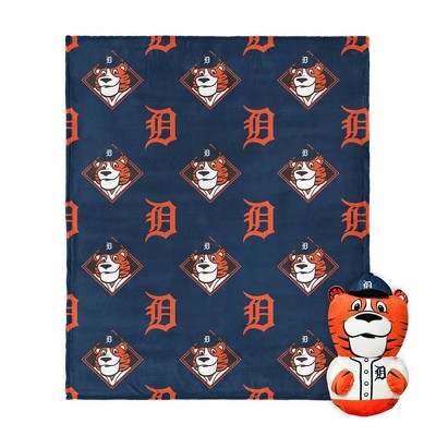 MLB Detroit Tigers Mascot Silk Touch Throw Blanket and 11" Plush
