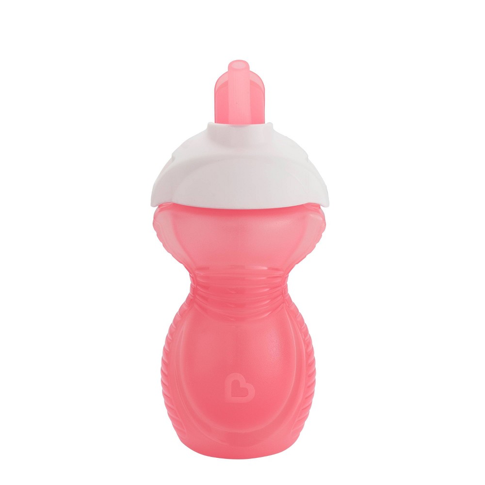 Photos - Baby Bottle / Sippy Cup Munchkin Click Lock Flip Straw Cup - Pink - 9oz 