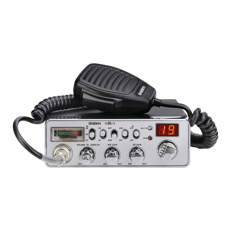 Uniden® Bearcat® 40-Channel CB Radio, Chrome, PC68LTX, 5 of 6