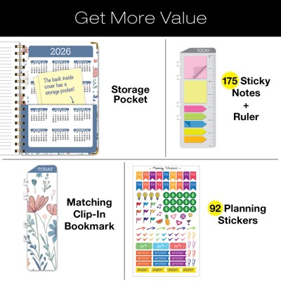 Global Printed Products Hardcover CY 2025 Fashion Planner - 5.5"x8" (Colorful Botanicals)