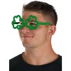 HalloweenCostumes.com One Size Fits Most   Green Shamrock Costume Glasses for Adults and Teens, Green - 4 of 4