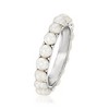 Ross-Simons 3.5-3.75mm Cultured Pearl Eternity Ring in Sterling Silver For Women - 3 of 4