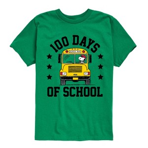 Boys' - Peanuts - Snoopy One Hundred Days Of School Short Sleeve Graphic T-Shirt - 1 of 4