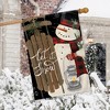 Briarwood Lane Snowman And Sled Winter House Flag Primitive Let I - 4 of 4