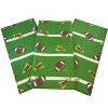 KOVOT Heavy Duty Disposable 54" x 108" Football Party Tablecloth Set of 3 - 2 of 4