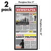Americanflat Newspaper Frame - 11x22 Plexiglass Cover - 2 Pack - Black - 2 of 4