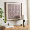 Terra - 30" X 30" - Black - Polyester/Linen/Wood/MDF/Glass - Framed Textile Art - WLA1903 - Safavieh - 2 of 4