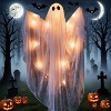 Joyfy Halloween Hanging Ghost Outdoor Decoration, 47” LED Light Hanging Ghost Halloween Hanging Decoration for Indoor Outdoor Party Decor - 3 of 4