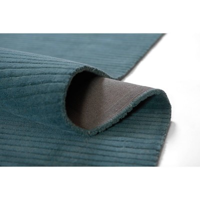 Asher Blue Hand Loomed Wool Runner Rug