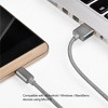 SilverStone Technology  Reversible USB-A to Reversible Micro-B cable 1 meter(3.3ft) Nylon Braided and aluminum shell charcoal - 3 of 4