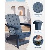 Outdoor Adirondack Chair - HDPE, with Wide Armrests & Slatted Back, All-Weather for Patio & Pool, Ergonomic Backrest - 3 of 4