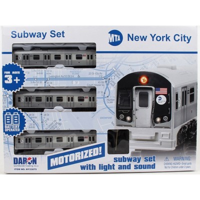 New York MTA New York City 3 Pc. Battery Operated Train Set with Track