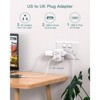 Itopfox US to UK Ireland Plug Adapter, Type G Power Adapter with 3 AC Outlets and 3 USB Ports (1 USB C), Travel Essentials for USA to Dubai Scotland - 2 of 4