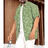 HAPPY BAY Mens Short Sleeve Button Down Summer Vacation Casual Camp Hawaiian Shirt Cotton Linen Effect Beach Shirts for Men - 3 of 4