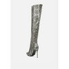 Catalina Snake Print Stiletto Knee Boots Women - 3 of 4