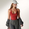 Anna-Kaci Active Women's Ribbed Knit Deep V Neck Tank Top with Seamless Design and Stretch Fit - 3 of 4