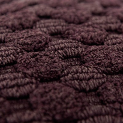 20" Wine Textured Cotton Square Throw Pillow