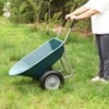 Hrinhom 57.8"W Outdoor Garden Wheel Barrow,ABS+Steel - 4 of 4