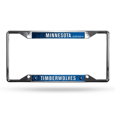 NBA Minnesota Timberwolves View Chrome License Plate Frame