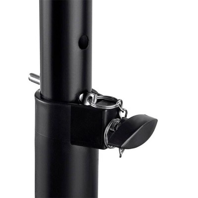 Adjustable Black Steel Clamp-Mounted Desktop Monitor Stands