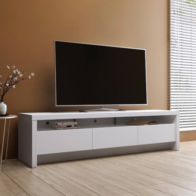 Sylvan White 77.56" TV Stand with Cabinet