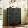 11-Drawer Tall Fabric Dresser Storage Tower with Steel Frame and Wood Top, Chest of Drawers Organizer Unit for Bedroom, Closet, Hallway - 2 of 4
