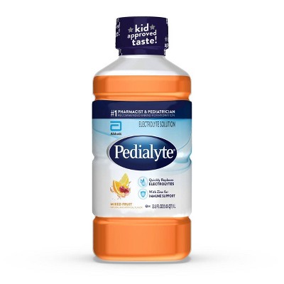 Pedialyte Electrolyte Solution - Mixed Fruit - 33.8 fl oz