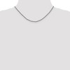 Black Bow Jewelry 1.7mm Sterling Silver Black Plated Solid Twisted Wheat Chain Necklace - 2 of 4