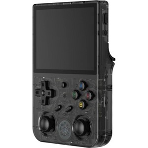 Voacle RG353V Retro Handheld Game Console , 3.5 Inch IPS Screen Linux System Built-in 64G TF Card(Transparent Black) - 1 of 4