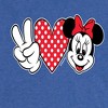 Women's - Disney - Peace Love Minnie Short Sleeve Graphic T-Shirt - 2 of 4