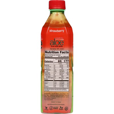 IBERIA aloe Strawberry Aloe Vera Drink - 16.9 fl oz Bottle