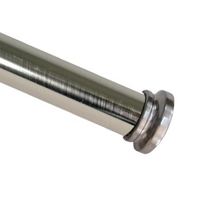 Versailles Imperial Corona Steel Heavy Duty Curtain Rod Set for Windows Brushed Nickel - 1 of 1