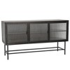 NicBex TV Stand Retro Style TV Console with Enclosed Storage Display Cupboard Entertainment Center with Detachable Shelves - 2 of 4
