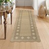 Lahome Diamond Double Frame Diagonal Faux Jute Rectangular Indoor Outdoor Area Rug - 3 of 4