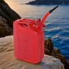 NAYSAYE 5L/10L/20L Gas Can Standard Cold-rolled Plate Petrol Diesel Can with Oil Pipe and Three Handles for Car Fuel Storage and Outdoor Use - 2 of 4