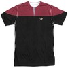 Men's Star Trek Voyager Command Uniform (Front Back Print) Short Sleeve Costume T-Shirt - 2 of 4