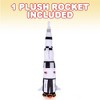 ArtCreativity Stuffed Saturn Rocketship Plush Toy - 3 of 4