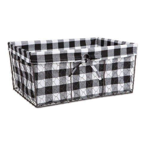 Green White Gingham Plaid Checkered Pattern Metal Lunch Box