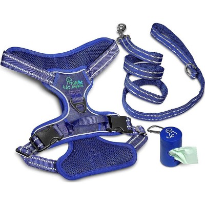 Gm Harness Leash Poo Bag Holder Set