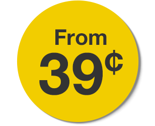 From 39¢